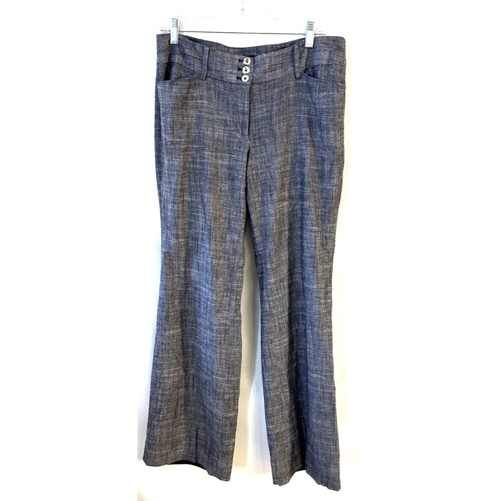 White House Black Market Legacy Flare Leg Gray Women's Pant Lined - 10R